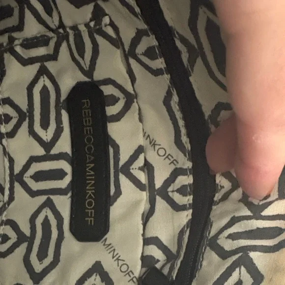 Rebecca Minkoff Black Leather Clutch Wristlet with Studded Strap - Picture 3 of 4